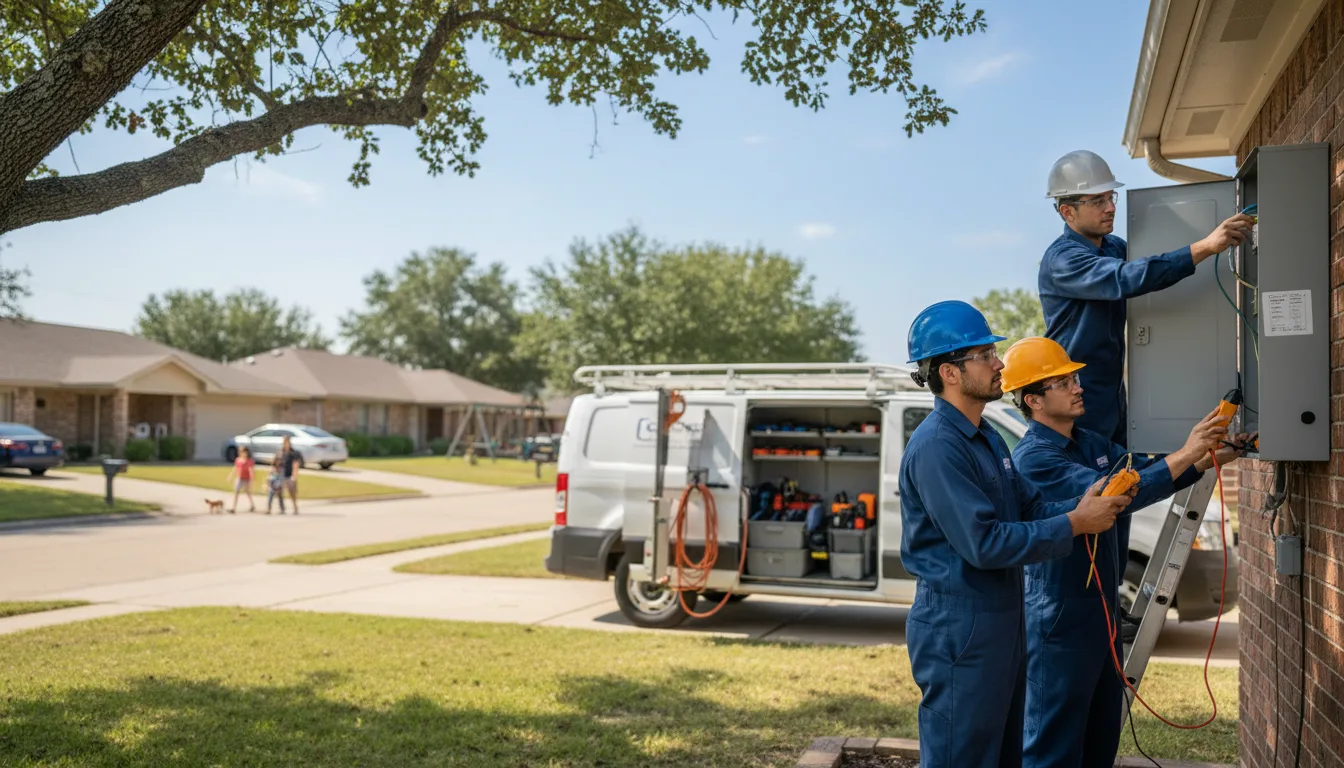 Certified electrician providing emergency electrical services in Packwaukee, WI